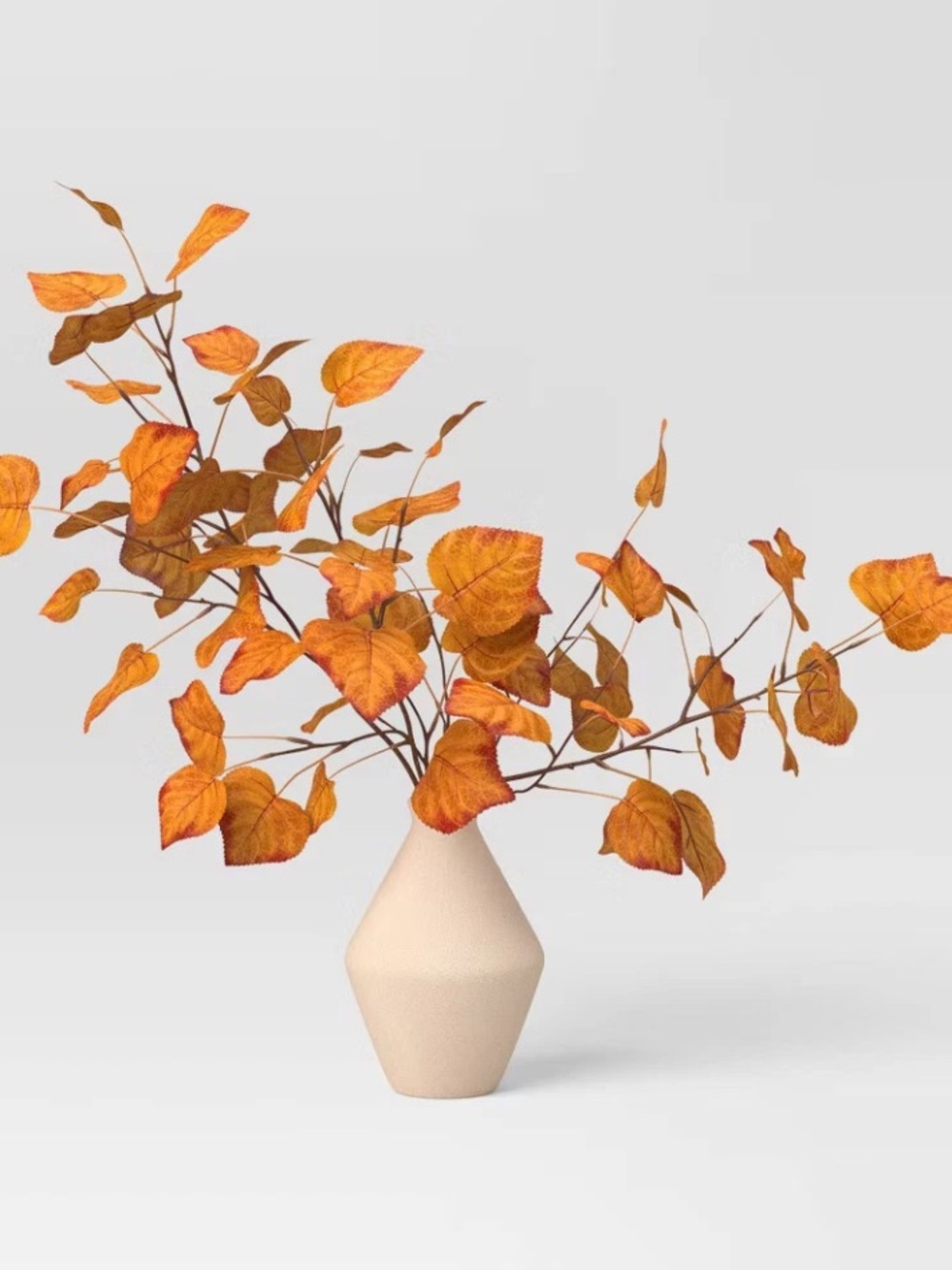 THRESHOLD NWT Large Orange Fall Leaf Artificial Plants Arrangement